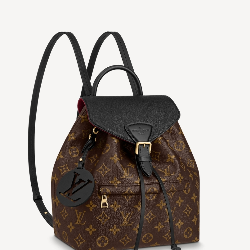 Louis Vuitton Montsouris PM Backpack  monogram canvas/colored leather SOLD OUT